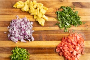 This is a picture of the ingredients finely chopped.
