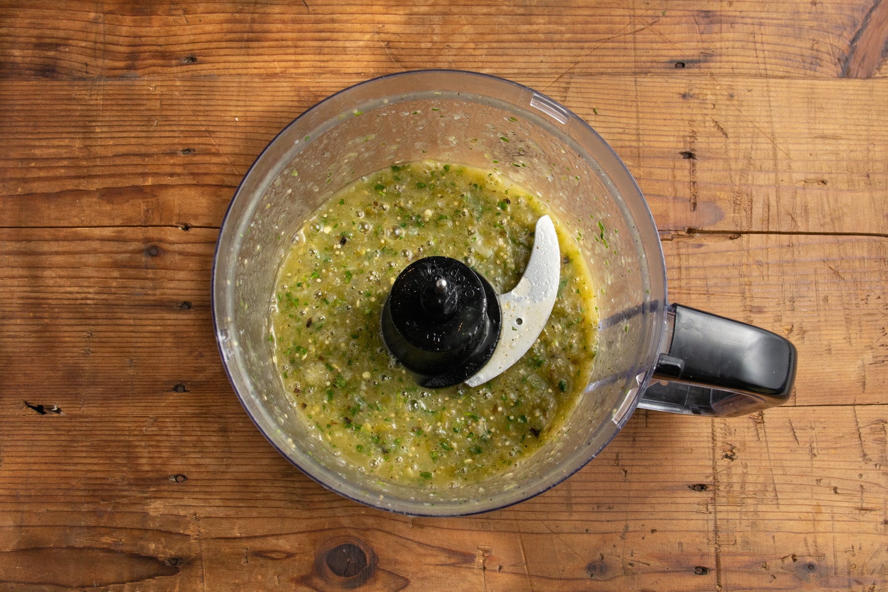 This is a picture of all the ingredients blended.
