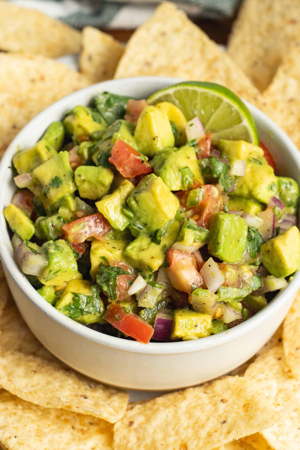 This is a picture of avocado pico de gallo.