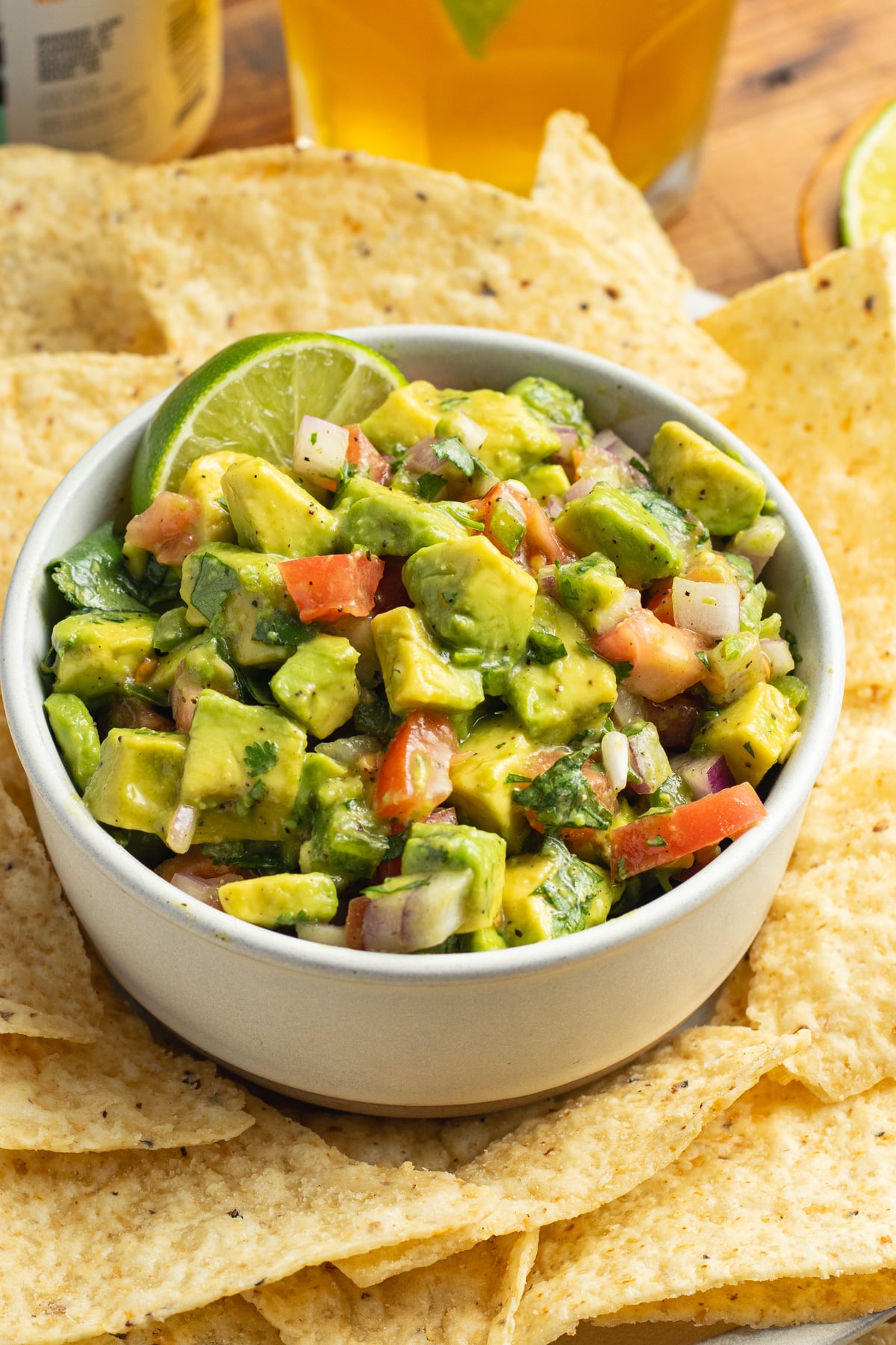 This is a picture of avocado pico de gallo.