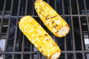 This is a picture of corn on the grill.