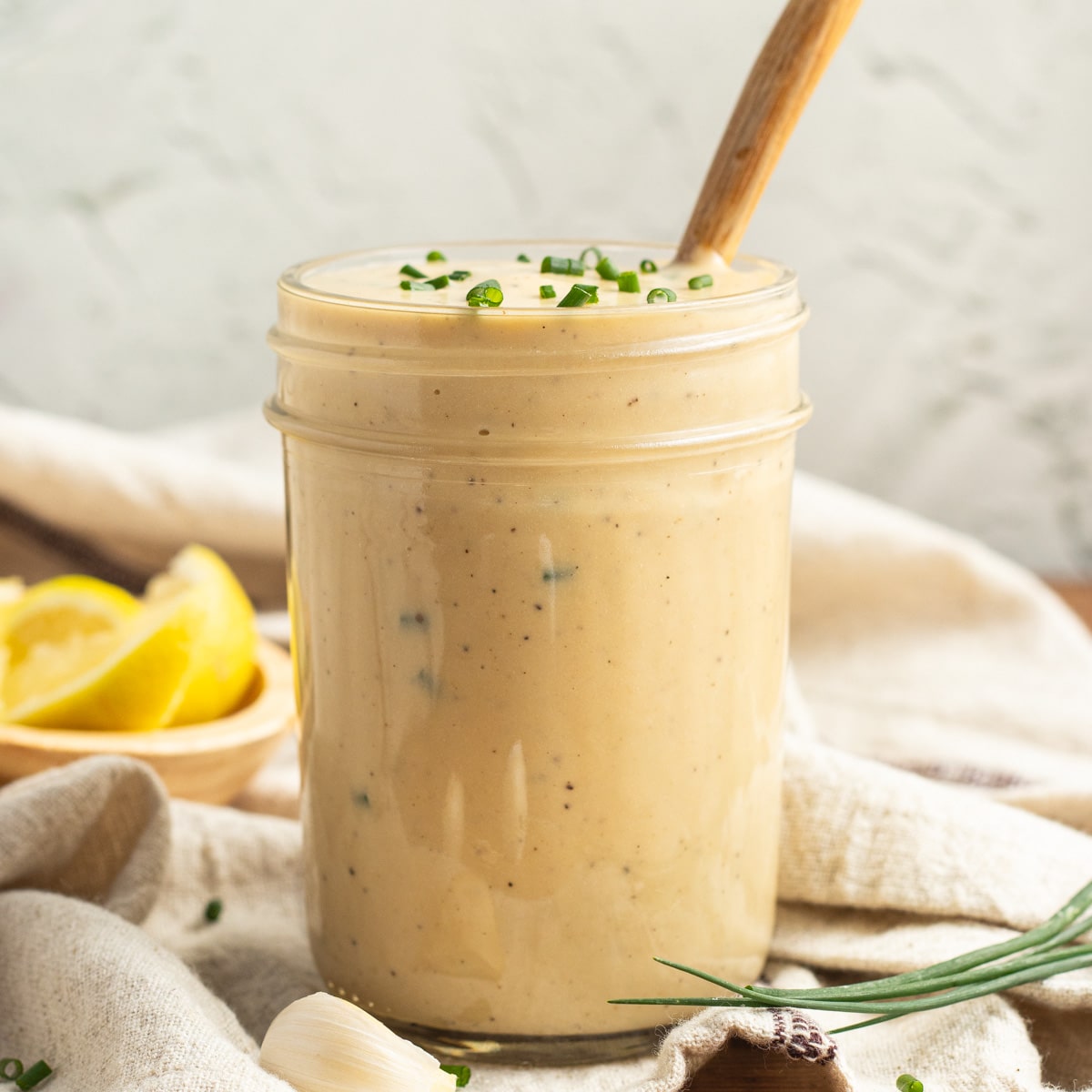 This is a picture of a jar of smoked garlic sauce.