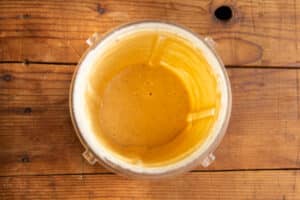 This is a picture of the smoked garlic sauce blended.
